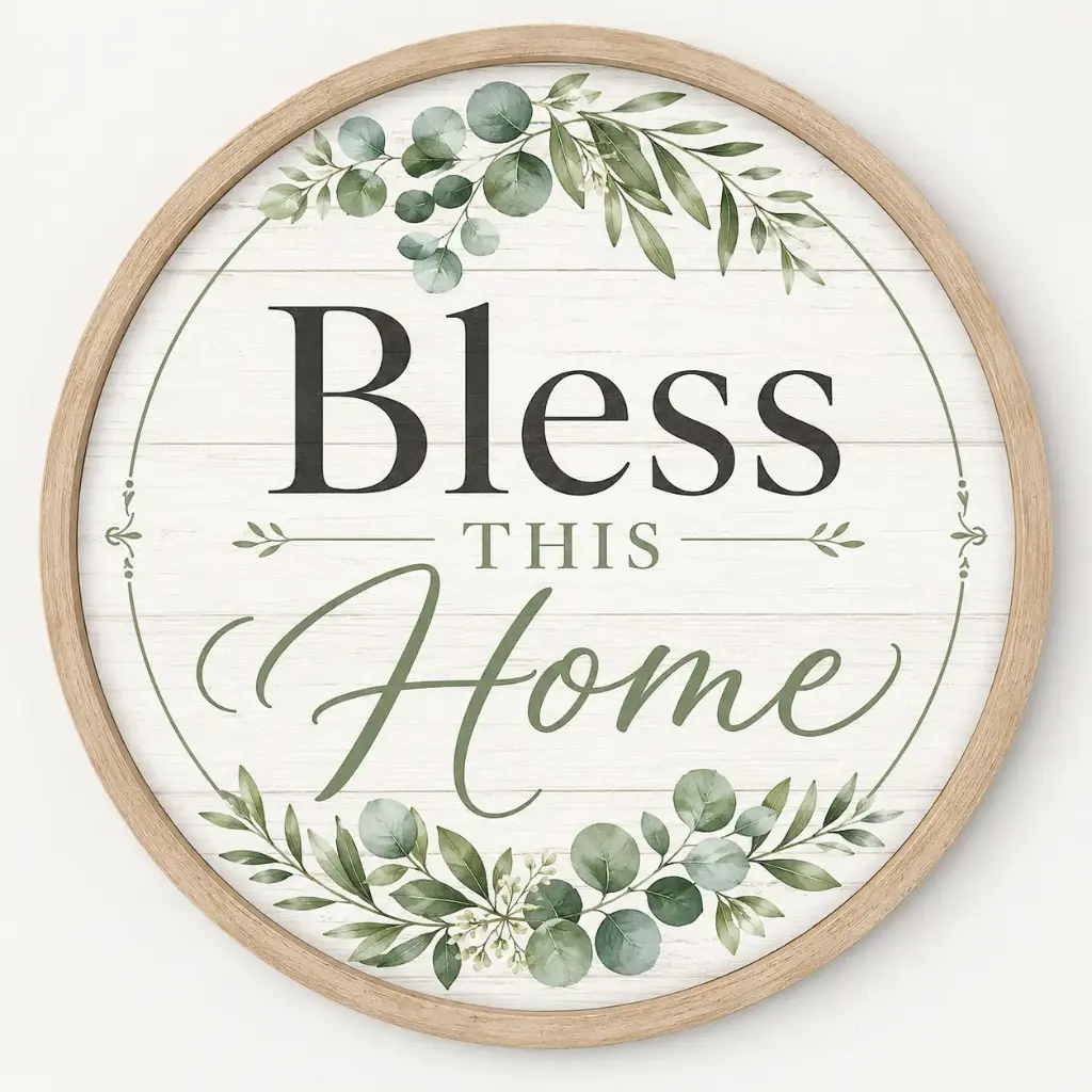 Custom Wood board Sign 20cm×20cm – Blank White round Wood board for Wall Decor