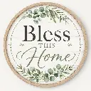 Custom Wood board Sign 20cm×20cm – Blank White round Wood board for Wall Decor (copy) (copy)