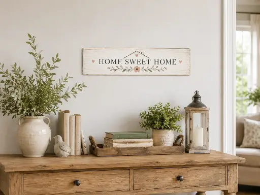 Custom Wood Board Sign 10×30 cm – Personalized Wooden Wall Decor for Home, Office & Gift